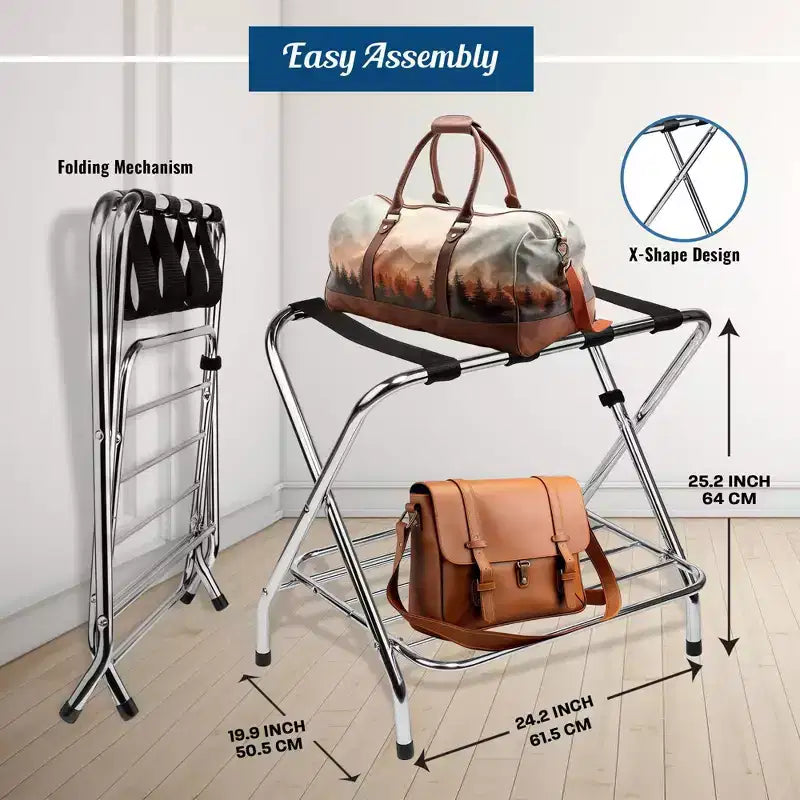 Porte-bagages 2 étagères (1 pièce)