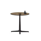 Table d'appoint ronde moderne en métal et verre trempé 19.69