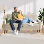 Canapé de couple 68 pouces en velours côtelé, canapé de couple moderne pour salon, chambre et bureau, canapé confortable avec coussin à ressorts