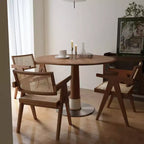 Table de salle à manger ronde Mid-Century Modern 47.2, adaptée à de multiples scénarios