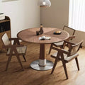 Luck Live Mid-Century Modern 47.2 Round Dining Table, Suitable for Multiple Scenarios