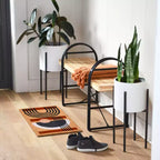Banc en bois et métal