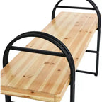 Banc en bois et métal