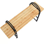 Banc en bois et métal