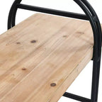 Banc en bois et métal