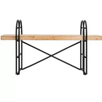 Banc en bois et métal