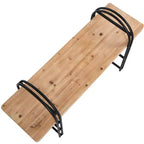 Banc en bois et métal