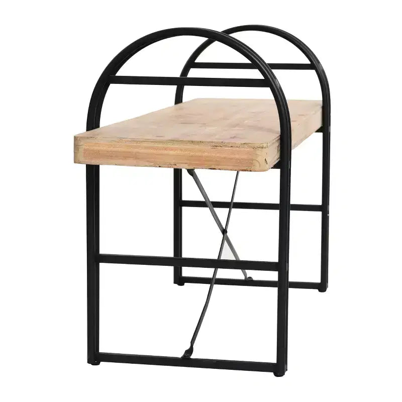 Banc en bois et métal