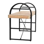 Banc en bois et métal
