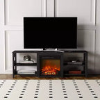 HOMLUX Fireplace TV Stand for up to 75 TV with Storage Shelves
