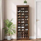 Shoe Cabinet with 27 Cubbies, 10-Tier Tall Shoe Storage Organizer with Boots Space, Freestanding Shoe Rack for Entryway, Hallway, Closet