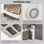 Meuble de rangement de salle de bain ultra-mince - Organiseur étroit sur roulettes pour buanderie/cuisine/bureau, prêt à l'emploi