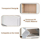 Meuble à chaussures pliable à 9 niveaux, armoire de rangement à chaussures pliable avec couvercles et porte transparente magnétique, boîtes de rangement pour chaussures pour couloir