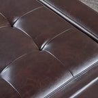 Banc ottoman de rangement capitonné contemporain