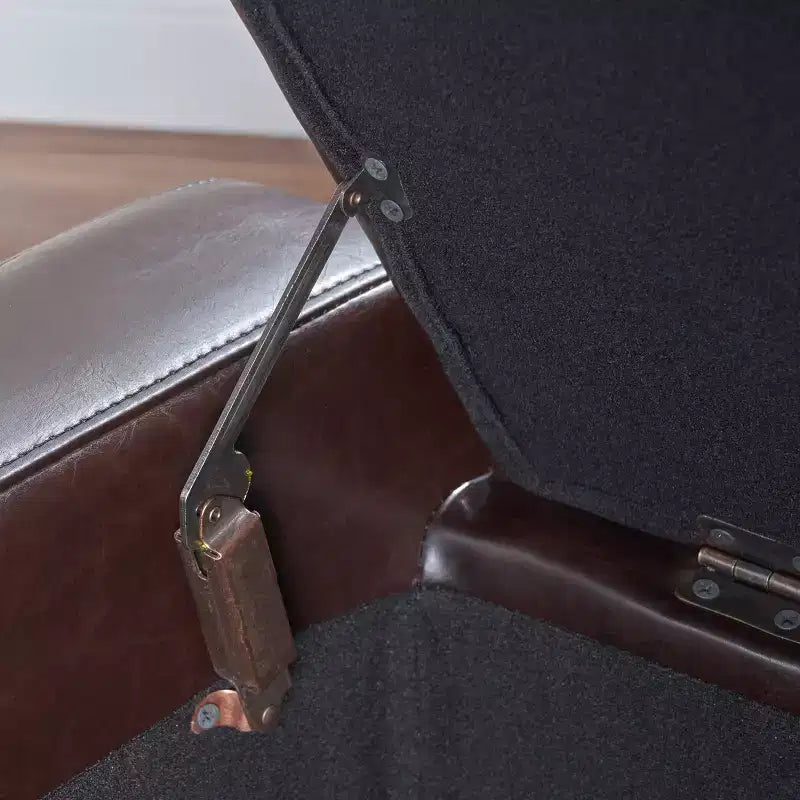 Banc ottoman de rangement capitonné contemporain