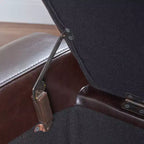 Banc ottoman de rangement capitonné contemporain
