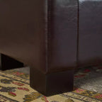 Banc ottoman de rangement capitonné contemporain