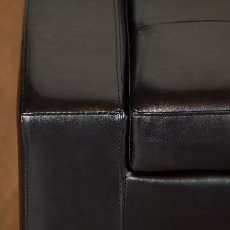 Banc ottoman de rangement capitonné contemporain