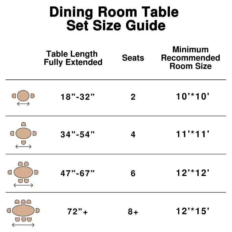 Table à manger ronde en bois massif de 42 x 42 po, finition naturelle et pieds élégants arqués pour salles à manger et cuisines modernes