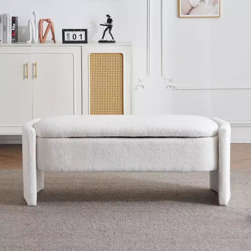Grand banc de rangement polyvalent : Spacieux, durable et élégant pour n'importe quelle pièce, Beige
