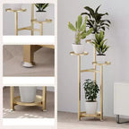 Support à fleurs d'intérieur avec étagère pour plantes, support à plantes en métal, escalier à fleurs, banc à fleurs, support à fleurs en métal facile à installer