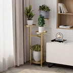 Support à fleurs d'intérieur avec étagère pour plantes, support à plantes en métal, escalier à fleurs, banc à fleurs, support à fleurs en métal facile à installer