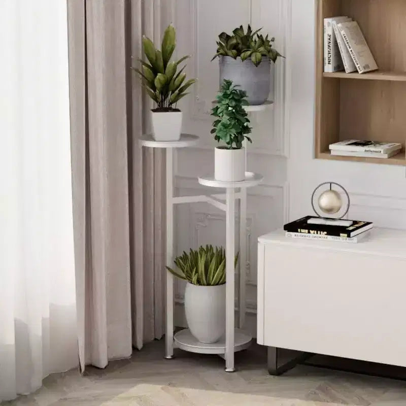 Étagère à Fleurs d'Intérieur avec Support pour Plantes, Support pour Plantes en Métal, Escalier à Fleurs, Banc à Fleurs, Support à Fleurs en Métal Facile à Installer