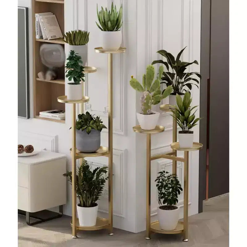 Étagère à Fleurs d'Intérieur avec Support pour Plantes, Support pour Plantes en Métal, Escalier à Fleurs, Banc à Fleurs, Support à Fleurs en Métal Facile à Installer