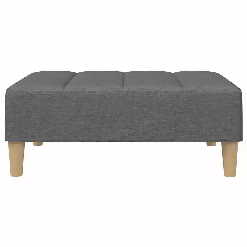 Canapé-lit gris foncé Polyester, bois, plastique, mousse 2 places