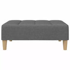Canapé-lit gris foncé Polyester, bois, plastique, mousse 2 places