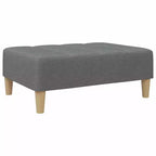 Canapé-lit gris foncé Polyester, bois, plastique, mousse 2 places