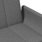Canapé-lit gris foncé Polyester, bois, plastique, mousse 2 places