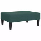 Canapé-lit 2 places et repose-pieds en velours - Vert foncé | Canapé-lit convertible | Confortable et modulable pour salon, séjour