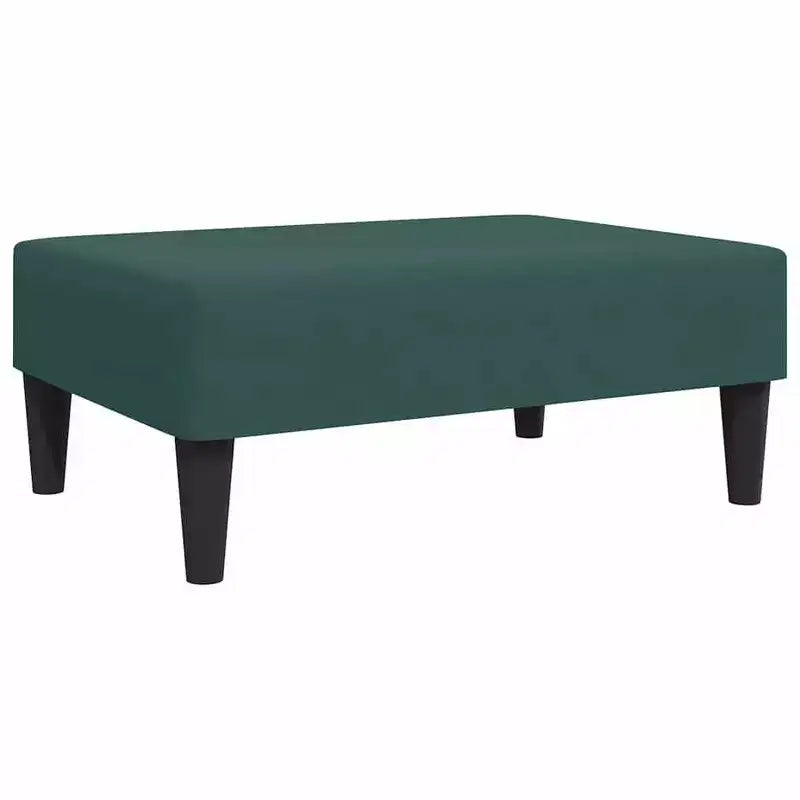 Canapé-lit 2 places et repose-pieds en velours - Vert foncé | Canapé-lit convertible | Confortable et modulable pour salon, séjour