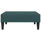 Canapé-lit 2 places et repose-pieds en velours - Vert foncé | Canapé-lit convertible | Confortable et modulable pour salon, séjour