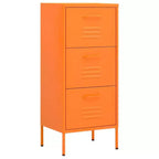 vidaXL Storage Cabinet Steel Medium Adjustable Feet - Orange