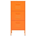 Meuble de rangement en acier pieds réglables - Orange