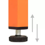 Meuble de rangement en acier pieds réglables - Orange