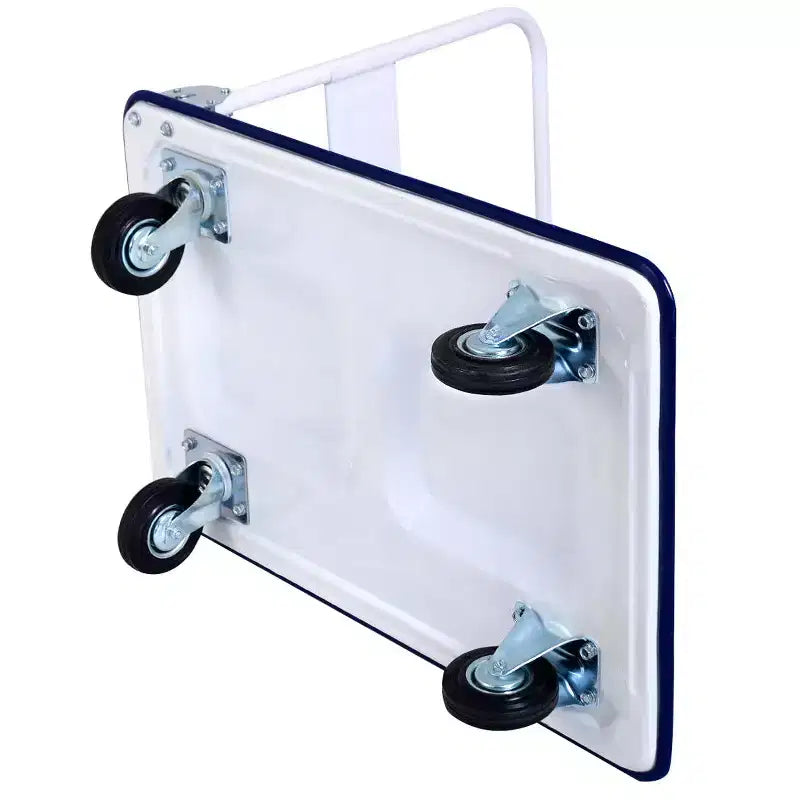 Diable chariot plateforme pliable 300 kg (660 lbs) de déménagement entrepôt neuf bleu/jaune