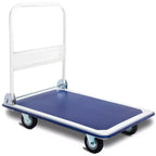 Costway 660lbs Platform Cart Dolly Folding Foldable Moving Warehouse Push Hand Truck New Blue/Yellow