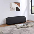 Banc en tissu chenille