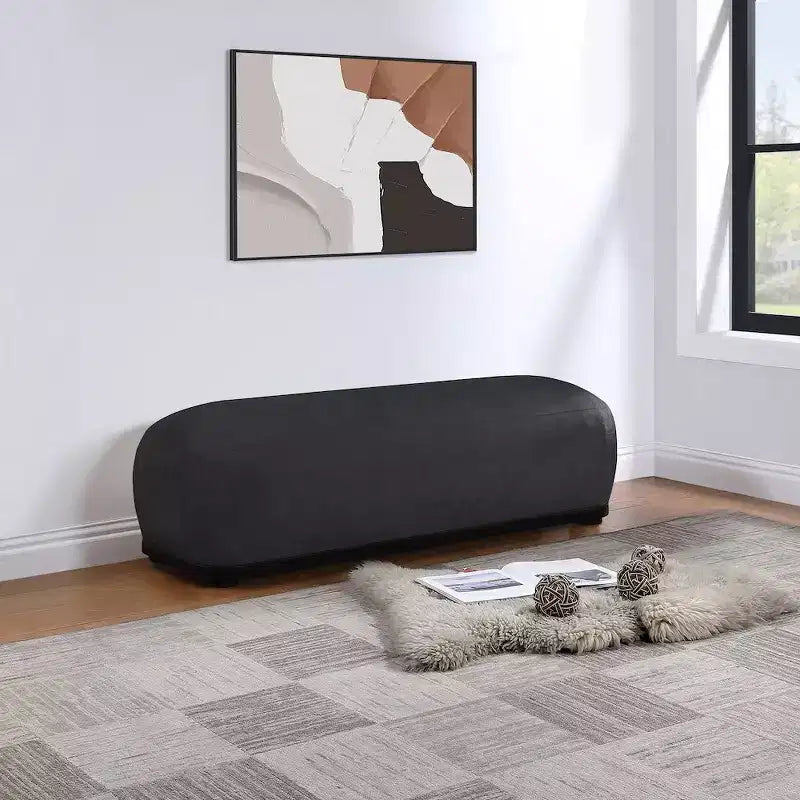 Banc en tissu chenille