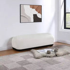 Banc en tissu chenille