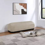 Banc en tissu chenille