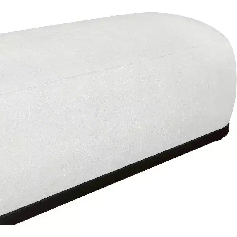 Banc en tissu chenille