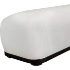 Banc en tissu chenille