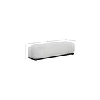 Banc en tissu chenille
