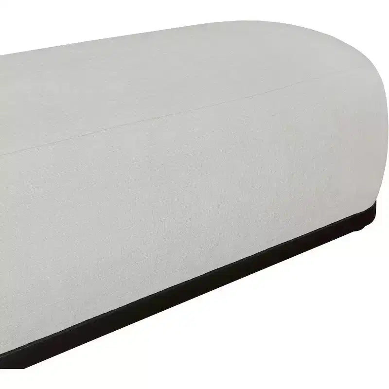 Banc en tissu chenille