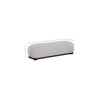 Banc en tissu chenille