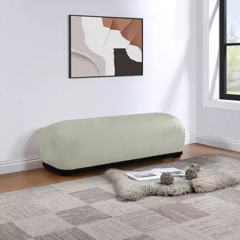 Banc en tissu chenille